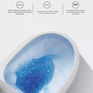 Chaozhou ห้องน้ำท่อใหญ่ประหยัดน้ำแบบไม่มีร่อง, ห้องน้ำแบบกาลักน้ำแบบหมุนสุดๆสำหรับห้องน้ำขายส่ง - Product Image 4