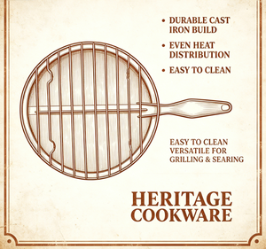 Grille de cuisson ronde antiadhésive, en acier inoxydable de qualité alimentaire, avec poignée creuse, nettoyage facile, grillades saines pour tous les aliments - Product Image 2