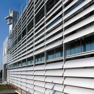 Salopette en aluminium pour la ventilation, résistante au vent, à l'eau, étanche aux intempéries