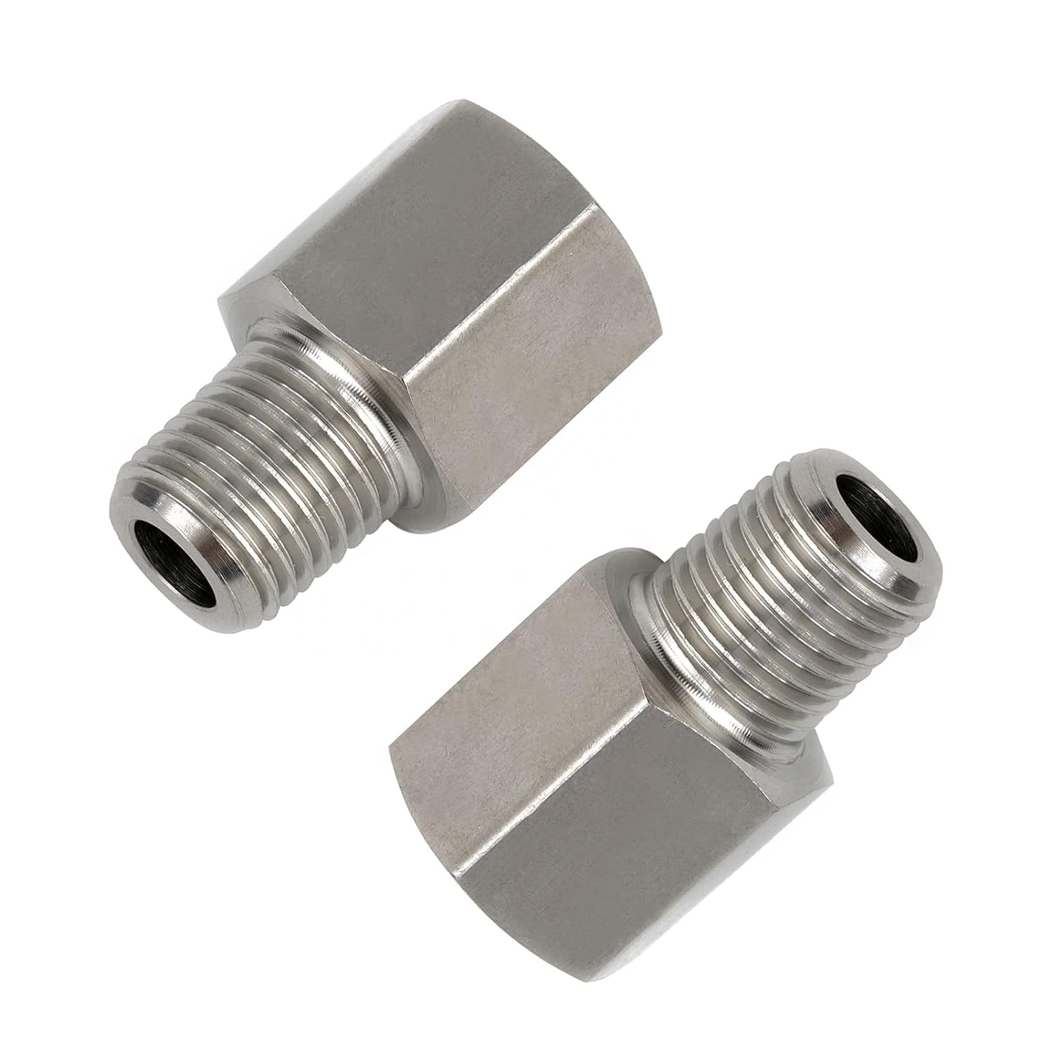 Metalwork 304 Stainless Steel Pipe Fitting 1/4" NPT Female x 1/8" NPT Male Reducing Adapter