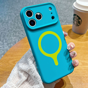 Nouvelle Coque de Téléphone Magnétique en Silicone Colorée pour l'Été, Anti-Chute avec Trous Précis, pour <span class=keywords><strong>iPhone</strong></span> 17 <span class=keywords><strong>Pro</strong></span> Max 16 15 - Product Image 1