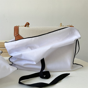 Bolsa de Muselina Delgada con Logotipo Personalizado, Bolsa para Guardar Joyas y Regalos con Cinta de Atar, Tamaño Personalizado - Product Image 3