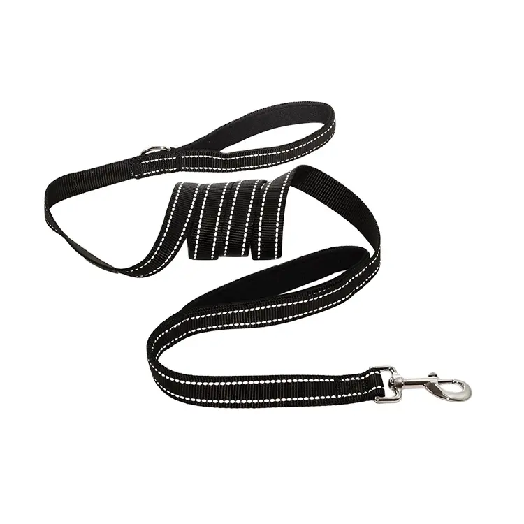 Factory wholesale reflective two pet dog leash