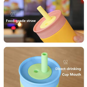 Gobelet isotherme pour enfants avec logo personnalisé, 12 oz, trois couches isolantes, tasse à café thermique, bouteille d'eau portable en acier inoxydable avec couvercle - Product Image 4