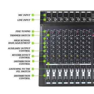 Cooyinka pmx808d 8 CH 350W * 2 16 DSP tự động Mixer chuyên nghiệp hệ thống loa với Bộ khuếch đại trộn bảng DJ - Product Image 5