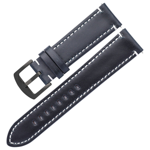 Bracelet de luxe en cuir pour <span class=keywords><strong>Huami</strong></span>/Huawei, 20mm, noir - Product Image 6
