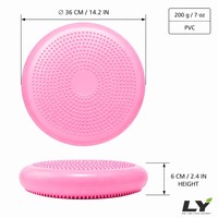 Coussin d'équilibre gonflable Wobble Balance, disque sensoriel pour enfants et adultes, pour la posture au bureau, la rééducation des chevilles et des muscles abdominaux