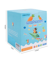 Juego de Cosecha de Zanahorias Montessori, Juego de Madera con Caja de Monedas para Niños de 2 a 4 y de 5 a 7 Años, Juguete Educativo W12D452