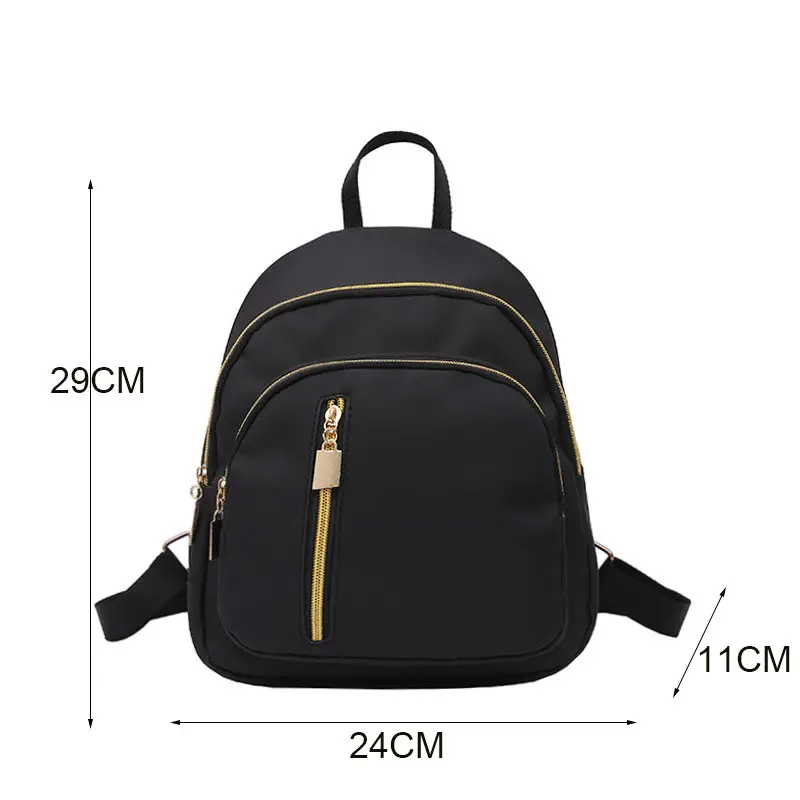 2021 New Design outdoor fashion custom design Mini Backpack Small Rucksack Black Waterproof Girls Casual