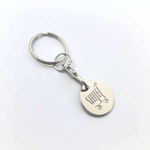 Llavero Portamonedas para Carrito de Supermercado, Regalo Promocional, Metálico, Portátil, con Chip para Carrito - Product Image 6