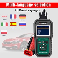 Herramienta de Diagnóstico Automotriz KW470 3 en 1, Escáner OBD2 para Autos, Probador de Batería, con Funciones ABS, SRS, Aceite/SAS, para Ford