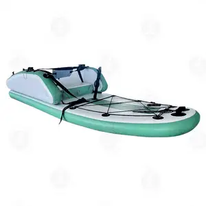 SUP Sit-on-top Kayak Inflatable Fishing Platform Fishing Boats Inflatable Drop Stitch Kayak Air boat with Paddle