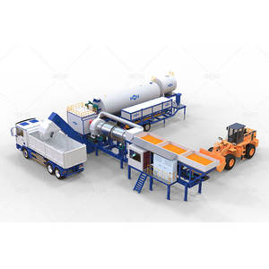 नया डिज़ाइन AYLZ 80TPH 100TPH पूर्ण स्वचालित मोबाइल डामर मिक्सिंग प्लांट - Product Image 1