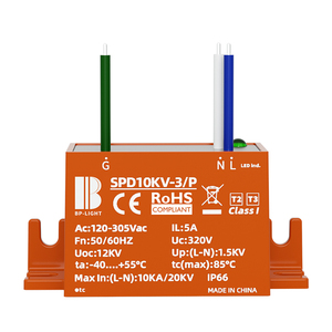 Arancione 10 <span class=keywords><strong>KA</strong></span> 10kv 20kv LED DPS protezione contro le sovratensioni protezione LED luce stradale SPD - Product Image 3