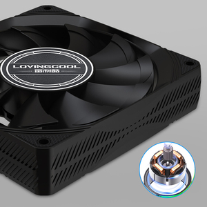 Ventilador de caja de PC no luminoso Lovingcool de 120mm, disipador de calor de plástico, Enfriador de CPU para escritorio, ventilador de 5V para aplicaciones informáticas - Product Image 2