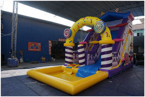 Tobogán Acuático Inflable Candy Land con Piscina, Juguetes Lilytoys, Tobogán Impermeable y Resistente al Fuego de PVC de 0.55-0.6 - Product Image 5