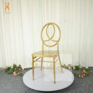 China Manufacturer Stacking Design Metal Iron Gold <strong>Bamboo</strong> Round Back Event <strong>Chair</strong> for Sale - Product Image 6