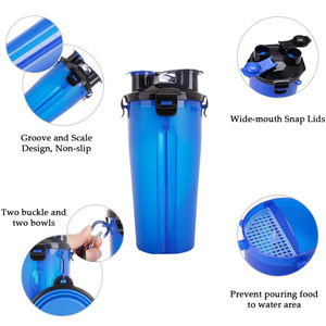 <span class=keywords><strong>Shaker</strong></span> à protéines double ouverture, personnalisable en gros, sans BPA, 1000 ml, bouteille d'eau et <span class=keywords><strong>shaker</strong></span> de sport avec infuseur en maille - Product Image 4