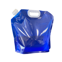 Sac d'emballage liquide grande capacité 5L 10L avec poignée, pochette verticale personnalisée imprimée