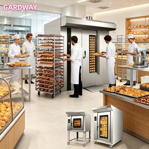 Forno Rotante Industriale Elettrico a Gas per Torte e Pane, 18-36 Teglie, Panettiera Rotante - Product Image 3