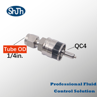 Raccords de plomberie mâles à connexion rapide Swagelok Type 316 SS haute pression avec raccords de valve ASME ANSI ASTM