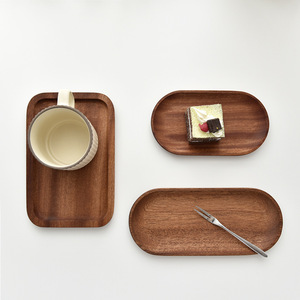 Bandeja de madera maciza para el hogar, plato de fruta duradero para servir y exhibir - Product Image 5
