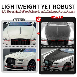 Capó Delantero de Fibra de Carbono Seca para Rolls Royce Wraith, Estilo MSY, Cubierta de Capó de Fibra de Carbono, Modificación de Vehículos - Product Image 2