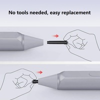 1 pièce Pointe de remplacement en plastique noir pour stylet numérique Microsoft Surface Pen Pro 4/5/6/7, pointe souple HB, recharge CE/FCC