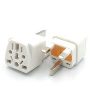 Adaptador de Enchufe Universal para Reino Unido/Malasia/Singapur, Convierte Enchufes de EE. UU./UE/AU/Reino Unido a Enchufes de Reino Unido, Adaptador de Viaje con Fusible de 13 A, Enchufe de Plástico