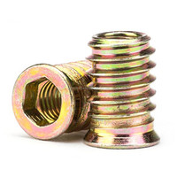 Carbon Steel Hex Socket Drive Furniture Nuts Insert Nuts