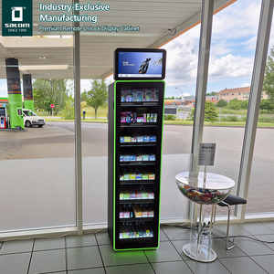 Vitrine à cigarettes télécommandée Satom 50m avec porte en verre trempé et écran LCD - Product Image 1