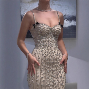 sequins long sleeve maxi dress formal Embellished Ruby Gown main image 1