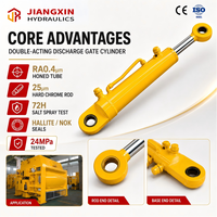 Cylindre hydraulique Jiangxin Steel pour porte de décharge de bétonnière, double effet, alésage 50 mm, tige 25 mm, course 173,7 mm, 24 MPa, testé CE