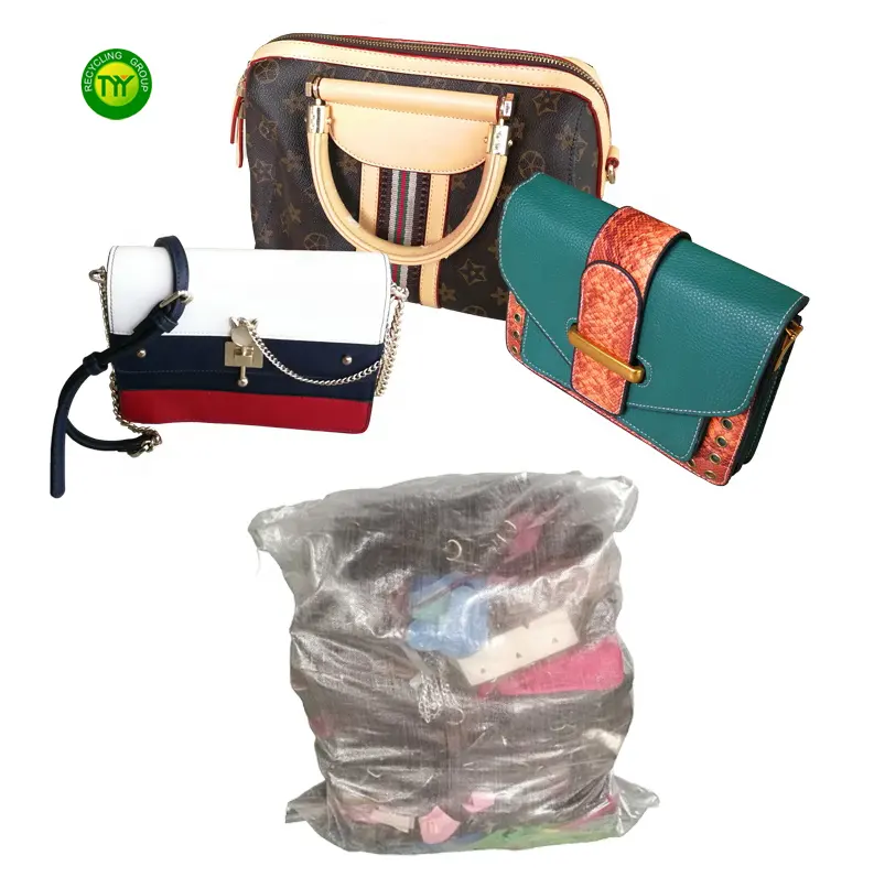 Оптовая продажа, женские кожаные сумки, смешанные брендовые тюки, модные б/у сумки класса А, Корея