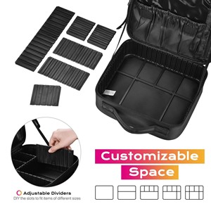 I-0620 Factory Bag Female Split Makeup Bag Multifunctional Cosmetic Storage Case with Handheld <b>Tool</b> Storage <b>Box</b> - Product Image 2