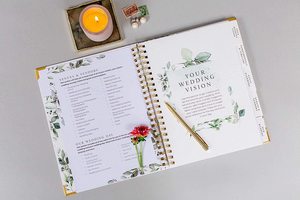 Tùy chỉnh <span class=keywords><strong>A4</strong></span> xoắn ốc lịch trình hàng ngày Wedding Planner Chất lượng cao separators máy tính xách tay - Product Image 2