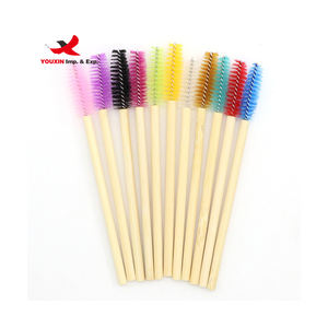 Mixed Procurement 50pcs Handle Disposable <b>Eyelash</b> Mascara Brush Disposable Bamboo Mascara Wand <b>Eyelash</b> Extensions Brush - Product Image 1
