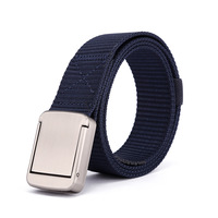 Vente chaude en plein air automatique boucle en métal tissé tissu ceintures tactiques hommes ceinture ceinture en nylon