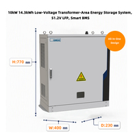 Système de Stockage d'Énergie Intelligent pour Zone Urbaine avec Transformateur 10kW 14kWh Batterie 51.2V LFP Prise en Charge de la Réduction des Picots de Tension