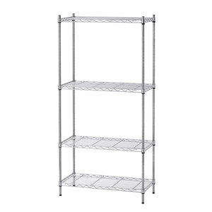 Venta al por mayor de estantes de alambre comercial ventilados recubiertos de polvo negro tienda de estanterías ajustables - Product Image 6