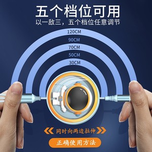 Cable de Carga Retráctil 3 en 1, Carga Rápida de 100W, Cable de Datos de 6A para Oppo, Apple, Huawei, Cargador para Auto - Product Image 2