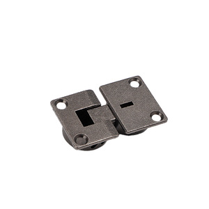 Flip Hinge Zinc Alloy Gunmetal Nickel Plating 90 Degree Door Mount Cabinet <b>Hardware</b> For <b>Wardrobe</b> Doors - Product Image 4