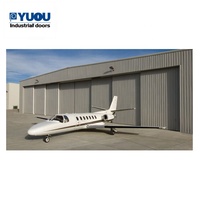 Puerta Industrial de Acero, Puerta Corredera Automática, Puerta para Hangar de Aviones, para Edificios Prefabricados de Almacenamiento de Aviones de Acero Ligero