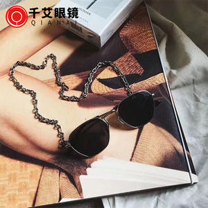 Chaîne de lunettes Qianai, monture en métal légère, chaîne décorative pour lunettes de vue et de soleil, design irrégulier - Product Image 3