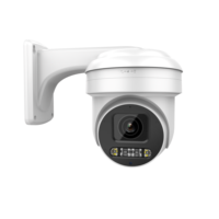 Cámara IP PTZ POE de Torreta con Zoom 5X, Audio Bidireccional, Doble Luz, 8MP 4K, Compatible con HIK NVR, Admite Tarjeta MicroSD de 512GB (Stock en EE. UU.)