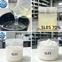 SLES 70% Sodium Lauryl Ether Sulfate, tensioactif anionique, matière première détergente pour la fabrication de produits cosmétiques et de nettoyants ménagers, pH