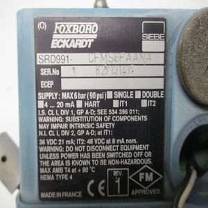 Nueva Válvula de Bola FOXBORO SRD991 SRD998 SRD960 SRI990 SRI986 SRI983 SRP981 OEM/ODM 4-20mA HART Gris Oscuro 1 Año de Garantía - Product Image 2