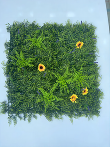 Panneau de décoration murale verticale en herbe artificielle en plastique vert 3D, aspect naturel, <span class=keywords><strong>feuilles</strong></span> durables de 5 à 8 ans pour une utilisation en intérieur - Product Image 6
