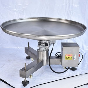 โต๊ะบัฟเฟอร์และสะสมแบบหมุนอัตโนมัติปรับได้ ทำจากสแตนเลส สำหรับการแปรรูปและบรรจุภัณฑ์อาหาร - Product Image 4