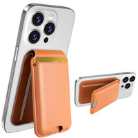Porte-cartes magnétique puissant N52 en gros d'usine avec support pliable et rotatif pour bureau et lit, anti-scannage